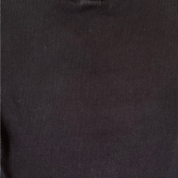 Aritzia TNA Black Ribbed Crop Top T-Shirt Women’s Medium - Picture 5 of 7